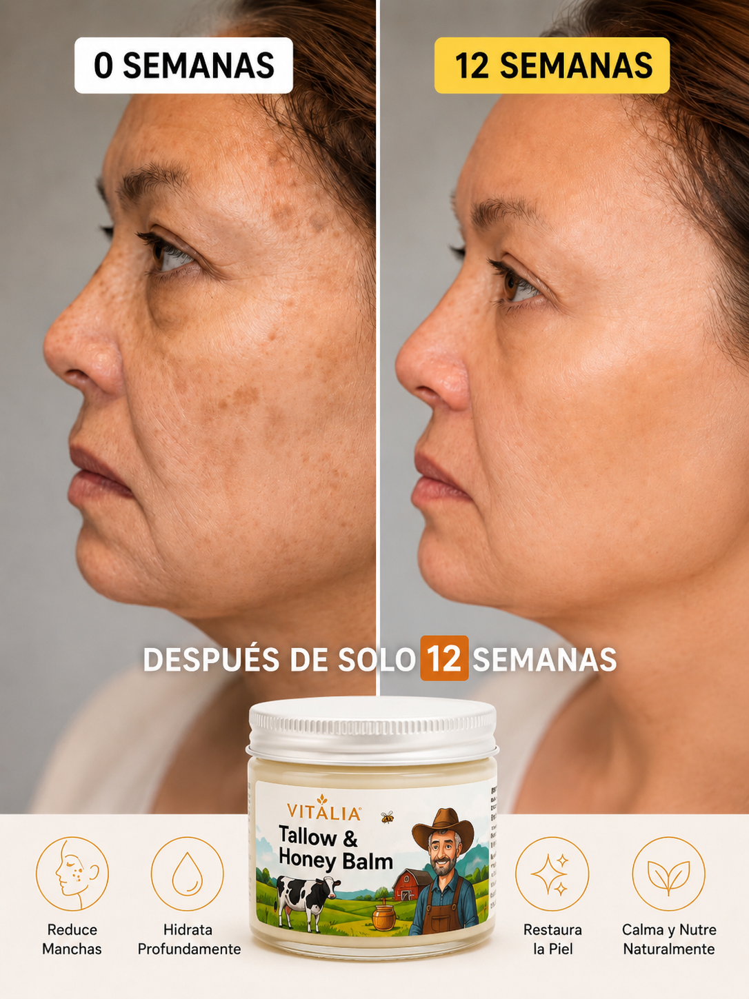 Bálsamo de sebo y miel - 60g