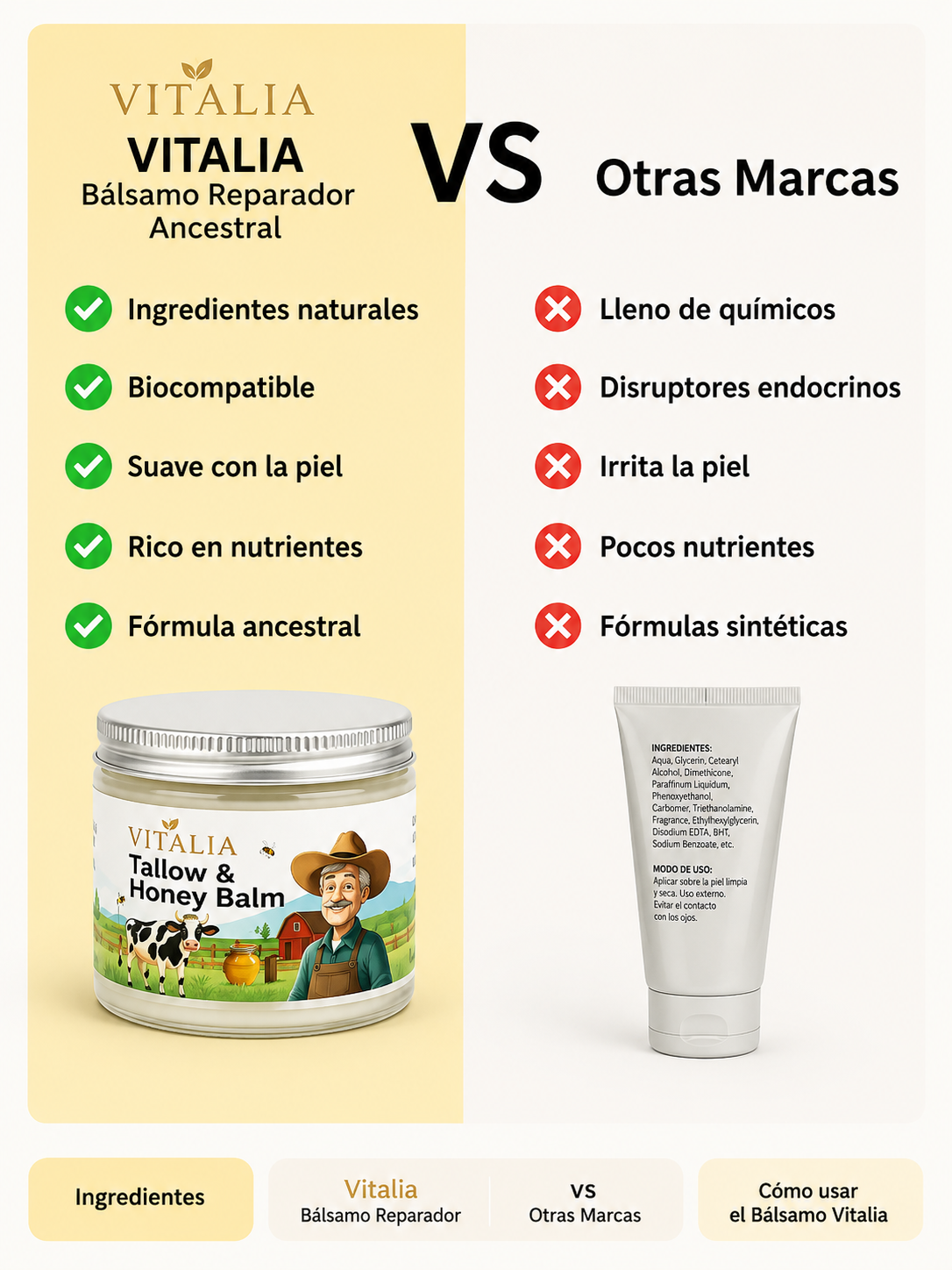 Bálsamo de sebo y miel - 60g
