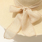 sombreros de sol a la moda, planos, con lazo y protección UV