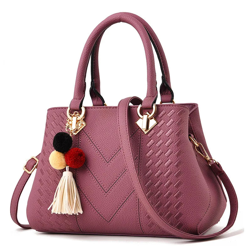Bolsos clásicos de piel, vintage de alta calidad, de lujo para mujer