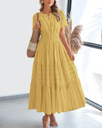 VESTIDO BOHO CON ESCOTE V Y BOLSILLOS