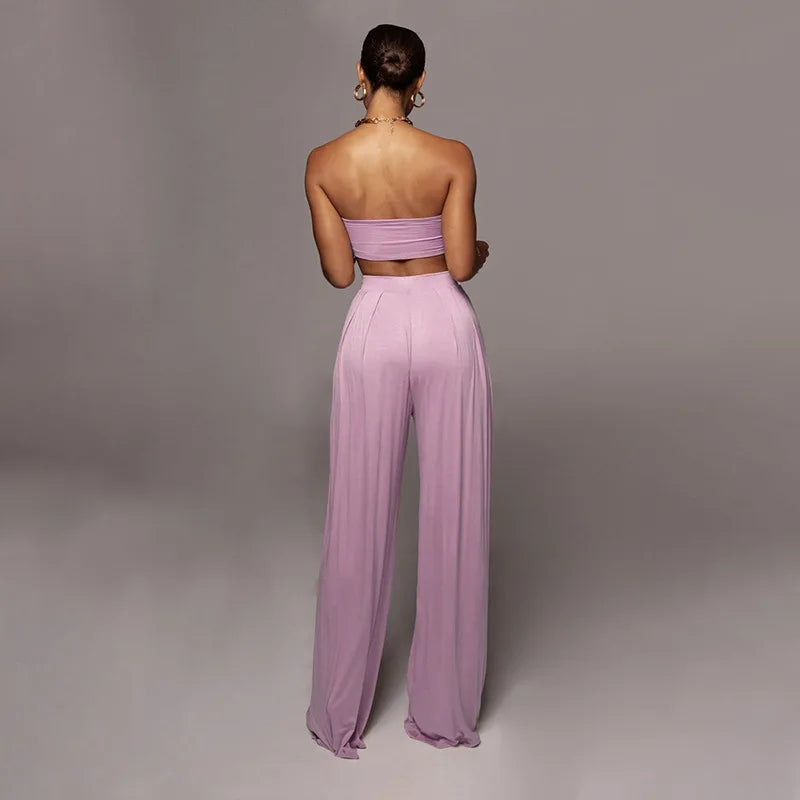 LV.GLAM® HERMOSO CONJUNTO TOPS MAS PANTALON