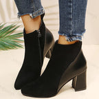 BOTINES CORTOS DE MODA TACON MEDIO